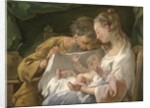 The Holy Family, 18th century by Noel Halle