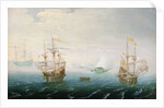 Shipping on Stormy Seas by Aert van Antum