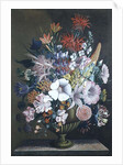 Still life with flowers, 18th century by J.A. Simson