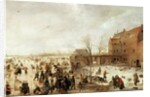 A Scene on the Ice near a Town, c.1615 by Hendrik Avercamp