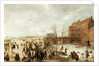 A Scene on the Ice near a Town, c.1615 by Hendrik Avercamp