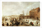 A Scene on the Ice near a Town, c.1615 by Hendrik Avercamp