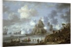 Mediterranean Castle under Siege from the Turks by Jan Peeters