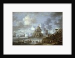 Mediterranean Castle under Siege from the Turks by Jan Peeters