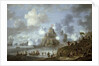 Mediterranean Castle under Siege from the Turks by Jan Peeters