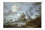 Mediterranean Castle under Siege from the Turks by Jan Peeters