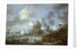 Mediterranean Castle under Siege from the Turks by Jan Peeters
