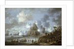 Mediterranean Castle under Siege from the Turks by Jan Peeters