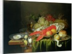 Still Life of Oysters and Lobsters by Reynier van Gherwen