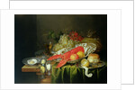 Still Life of Oysters and Lobsters by Reynier van Gherwen