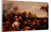 A cavalry skirmish by Jan Asselyn