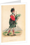 The Scotch Piper from Ackermann's 'World in Miniature' by Frederic Shoberl