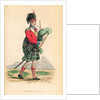 The Scotch Piper from Ackermann's 'World in Miniature' by Frederic Shoberl
