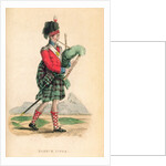 The Scotch Piper from Ackermann's 'World in Miniature' by Frederic Shoberl
