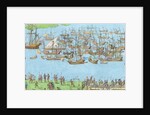 The Encampment of the English Forces near Portsmouth during the Battle of the Solent by James Basire
