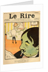 Humorous cartoon from the front cover of 'Le Rire', 22nd April 1899 by Lucien Metivet