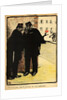 Two policemen hide from the Commissioner's wife by Felix Edouard Vallotton