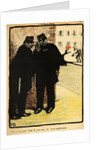 Two policemen hide from the Commissioner's wife by Felix Edouard Vallotton