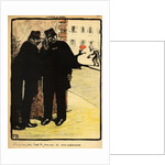 Two policemen hide from the Commissioner's wife by Felix Edouard Vallotton