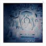 Shakyamuni Buddha preaching, surrounded by Bodhisattvas and Aspareses, Nanbeichao II period, 501-580 AD by Chinese School