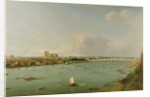 View of the Thames from South of the River by Antonio Canaletto