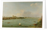 View of the Thames from South of the River by Antonio Canaletto