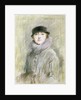 Portrait of a Lady with a Fur Collar and Muff, 20th century by Paul Cesar Helleu
