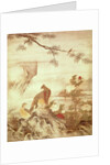 Pheasants and peonies by Motonobu Kano