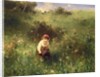 Girl in a Field, 1857 by Ludwig Knaus