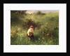 Girl in a Field, 1857 by Ludwig Knaus