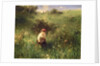 Girl in a Field, 1857 by Ludwig Knaus