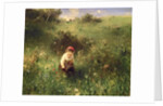 Girl in a Field, 1857 by Ludwig Knaus