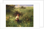Girl in a Field, 1857 by Ludwig Knaus