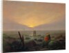 Moon Rising Over the Sea, 1821 by Caspar David Friedrich