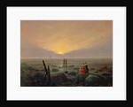 Moon Rising Over the Sea, 1821 by Caspar David Friedrich