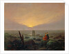 Moon Rising Over the Sea, 1821 by Caspar David Friedrich