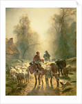 Setting off For Market by Constant-Emile Troyon