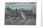 Edinburgh from near St. Anthony's Chapel on the North-west Shoulder of Arthur's Seat, 19th century by John Gendall