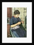 Girl Knitting by Walter Langley