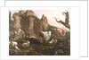 Farm animals in a landscape, 1685 by Johann Heinrich Roos