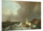 Galleon in Stormy Seas by Jan Claes Rietschoof