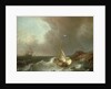 Galleon in Stormy Seas by Jan Claes Rietschoof
