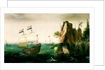 A Dutch Merchant Ship off a Rocky Coast by Cornelis Verbeeck
