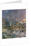 Garden in snow, 1883 by Paul Gauguin