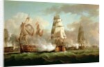 Ship 'Neptune' fighting, Trafalgar, 1805 by J. Francis Sartorius
