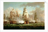Ship 'Neptune' fighting, Trafalgar, 1805 by J. Francis Sartorius