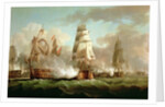 Ship 'Neptune' fighting, Trafalgar, 1805 by J. Francis Sartorius