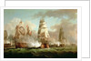 Ship 'Neptune' fighting, Trafalgar, 1805 by J. Francis Sartorius