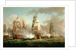 Ship 'Neptune' fighting, Trafalgar, 1805 by J. Francis Sartorius