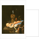 A Still Life with a Lobster in a Delft Bowl by Jurian van Streeck or Streek
